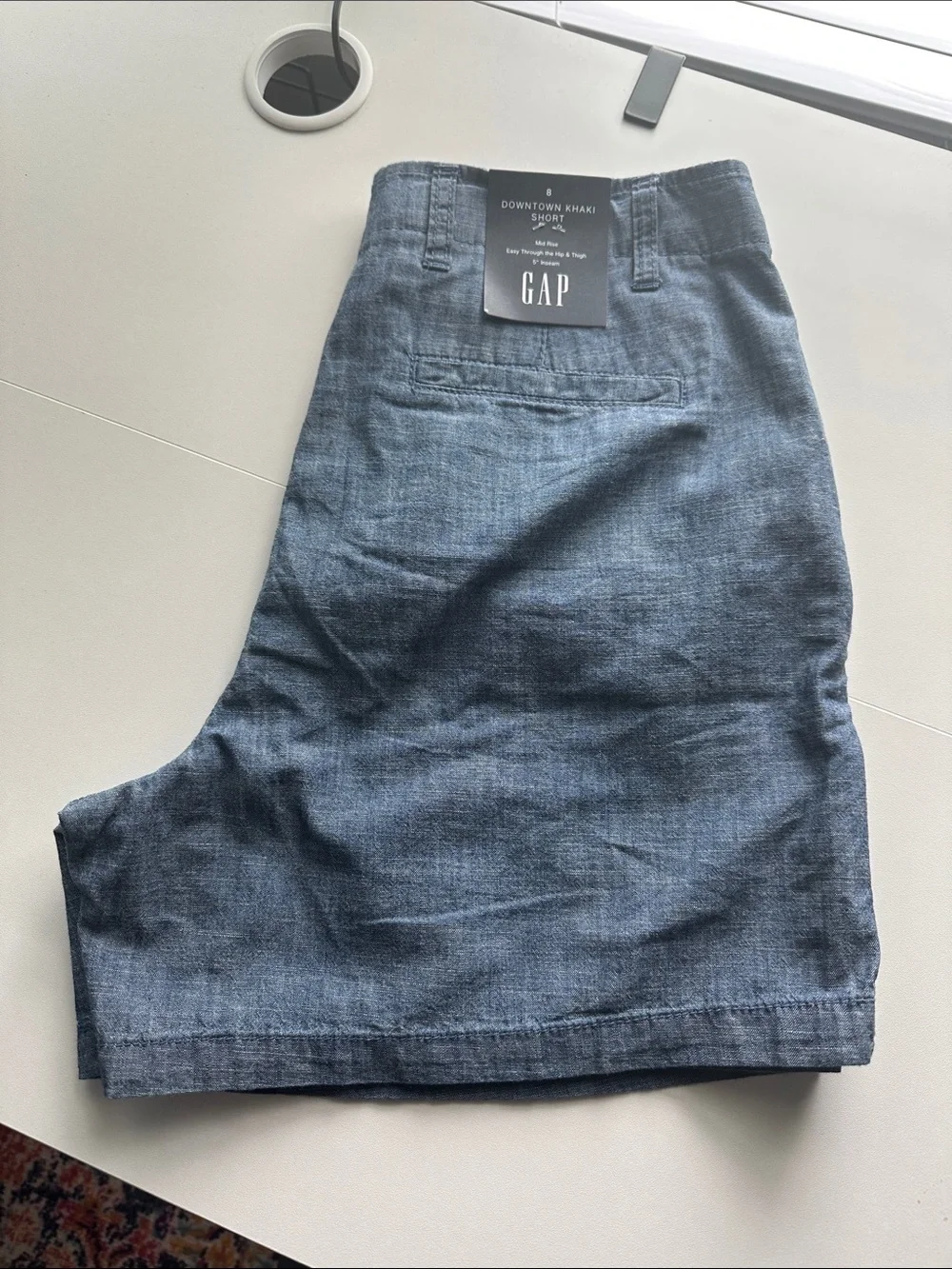 GAP Blue Flat-Front Casual Shorts